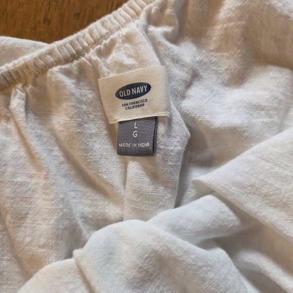 Old Navy White Ruffle One-Shoulder Top - Picture 2 of 3